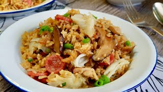 Super Easy Rice Cooker Kiam Peng • Chicken Cabbage Rice 咸饭 One Pot Chinese Savoury Rice Recipe [upl. by Meisel689]