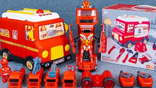 92 Minutes Satisfying with Unboxing Fire Truck Series Toy Transforming Fireman  ASMR Unboxing Toy [upl. by Rednas]