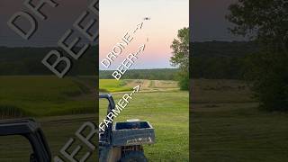 Subscribe Today Beer delivery via drone to a local farmer beer drone farming country hunting [upl. by Ney]