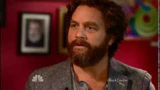 Zach GalifianakisRock Center Interview on May 17 2013 [upl. by Melborn149]