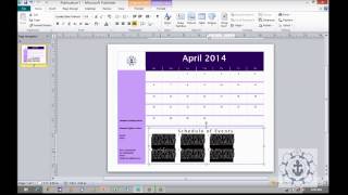 How to use Calendars in Microsoft Publisher 2010 [upl. by Isacco]