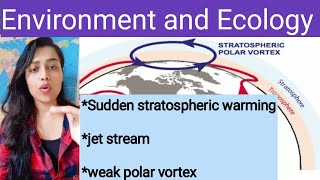 what is jet stream  sudden stratospheric warming upsc  polar vortex  UPSCSSCNCERT [upl. by Yliak]