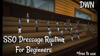 SSO Beginner Dressage Routine  Dark Woods Nation  Free To Use [upl. by Anitsirk424]