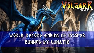 Volgarr The Viking  Speedrun Ending C World Record 1558 by Lunatix [upl. by Erialcyram]