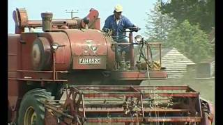 1965 Massey Ferguson 500 combine harvester 22082011 [upl. by Haldas]