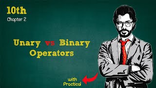 Understanding the Difference between Unary and Binary Operators in C  10th Computer new Book [upl. by Euf611]