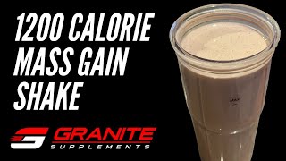 Easy Homemade Mass Gainer Shake Muscle Building Smoothie [upl. by Mairim]