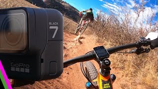 GoPro Hero 7 Black Review for Mtn Biking  Hypersmooth Stabilization [upl. by Erolyat549]