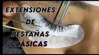 extensiones de pestañas aplicación clásicas [upl. by Iormina]