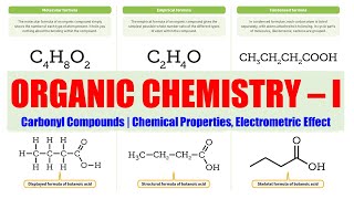 39 Carbonyl Compounds Chemical Properties Electrometric Effect  Organic Chemistry 01  BPharma [upl. by Hairas]