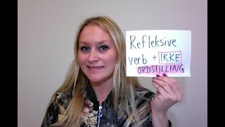 Video 586 Ordstilling refleksive verb og IKKE [upl. by Kcirdes]