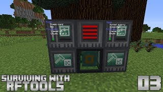 Surviving With RFTools  E03  Builder Tree Farm [upl. by Anuait]