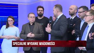 Wiadomości na antenie TV Republika Tulicki o trwającym ataku To nawet nie są standardy białoruskie [upl. by Moffitt138]