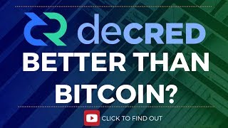 DECRED COIN 2018  WILL IT BE BETTER THAN BITCOIN [upl. by Coralie]