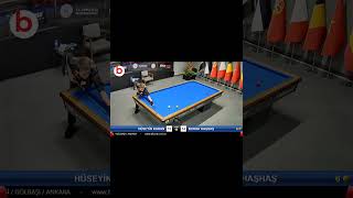 3 Cushion Billiards Best Shot BURAK HAŞHAŞ  3 BANT BİLARDO ANKARA billiards bilardo shorts [upl. by Nayab953]