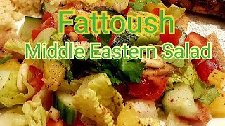 Fattoush  Middle Eastern Fresh Sumac Salad [upl. by Rape773]