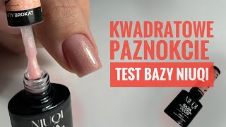 Zmiana kształtu paznokci Budowa paznokci Testowanie bazy z biedronki NIUQI [upl. by Nallek256]