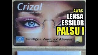 Cara Membedakan Lensa Essilor Kamu adalah Asli bukan Palsu   Recognize Essilor Lens [upl. by Rivard]