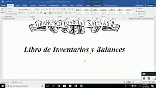 Libro Inventarios y Balances [upl. by Akinit]