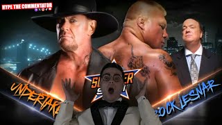 Brock Lesnar vs The Undertaker SummerSlam 2015 Commentary [upl. by Nurat334]