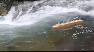 Cruise ship sails over waterfall and sinks [upl. by Ilohcin]