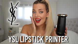 Testing The VIRAL Lipstick Printer  YSL Rouge Sur Mesure [upl. by Ervine416]