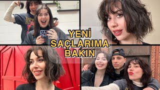 YENİ KISACIK SAÇLARIM  SAÇLARIMI KESTİRDİM 💇🏻‍♀️👩🏻 [upl. by Behre6]