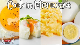 How to cook egg in microwave in 4 simple ways  Series 4 [upl. by Erastus]