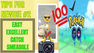 Pokémon Go EXCELLENT CATCH SMEARGLE TIPS FOR NEWBIE 2 amp updates [upl. by Hannavahs]