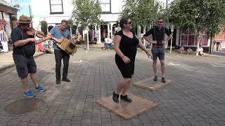 JV amp Folk dance at the Market Square Bromyard Folk Festival 2023 [upl. by Caria517]