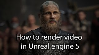 how to render video in unreal engine 5  easy and fast way to render [upl. by Adnirem]