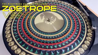 4K Unboxing The Nightmare Before Christmas Zoetrope Soundtrack Picture Disk Vinyl Record [upl. by Annayi]