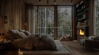 RELAXING BEAT INSOMNIA  Forest Sounds at Night  Crickets Rain Bonfire amp Thunder  SLEEP FAST [upl. by Suzanna]