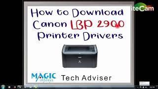 Canon LBP 2900b printer driver download and Installation in hindi  Tech AdviFullHD [upl. by Vassily]