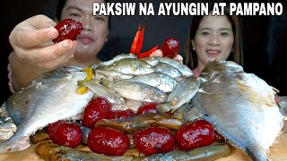 PAKSIW NA AYUNGIN AT PAMPANO AT LONGGANISA MUKBANG  MUKBANG ASMR PHILIPPINES [upl. by Atinav856]