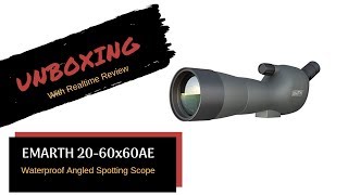 Emarth 2060x60 Spotting Scope Unboxing and Realtime Review For Outdoor Archery [upl. by Georgianna]