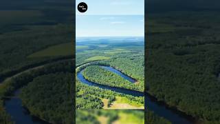 How Oxbow Lake Formed 🤔shorts ytshorts [upl. by Ahsurej]