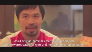 Manny Pacquiao on same sex marriage Full interview [upl. by Bevers30]