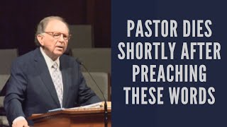 Pastor Dies Shortly After Preaching These Words [upl. by Nahtanhoj]