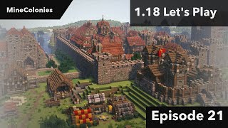 MineColonies Lets build a Smeltery Minecraft 118 Lets Play Episode 21 [upl. by Yhtak]