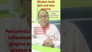 Wisdom tooth pain and easy solutionWisdom tooth pain problem and easy solution dentalpain Shorts [upl. by Fennell297]