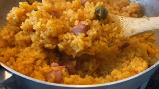 Puerto Rican Arroz con Salchichas  Mari’s Cooking [upl. by Savior]