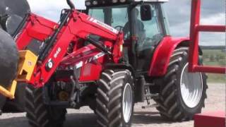 MF 5400 Mid HP Tractor with loader walkaround [upl. by Elocon]