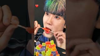 레인보우 락 캔디 먹방 ASMR MUKBANG Rainbow Rock Candy [upl. by Attirb]