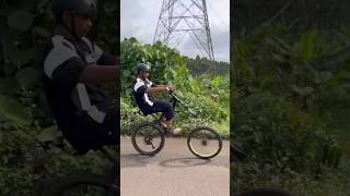 cycle trending mtb cycle stunt 😱🤯 one tiyr wheelie stunt 😳omg😱🤯😳😁🤠😰 [upl. by Clementas605]