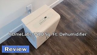 hOmeLabs 1500 Sq Ft Energy Star Dehumidifier  Review 2024 [upl. by Casabonne]