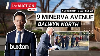 FULL VERSION  Live Auction  9 Minerva Avenue Balwyn North [upl. by Nileek195]