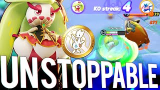 51 TENACITY TSAREENA  NEW PINK 7 EMBLEM BUILD MAKES U UNSTOPPABLE  POKEMON UNITE [upl. by Tierell]