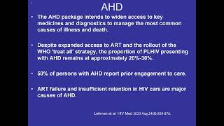 Management of Advanced HIV disease [upl. by Annasor]