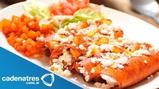 Enchiladas Mineras  Receta para preparar enchiladas [upl. by Tobye980]